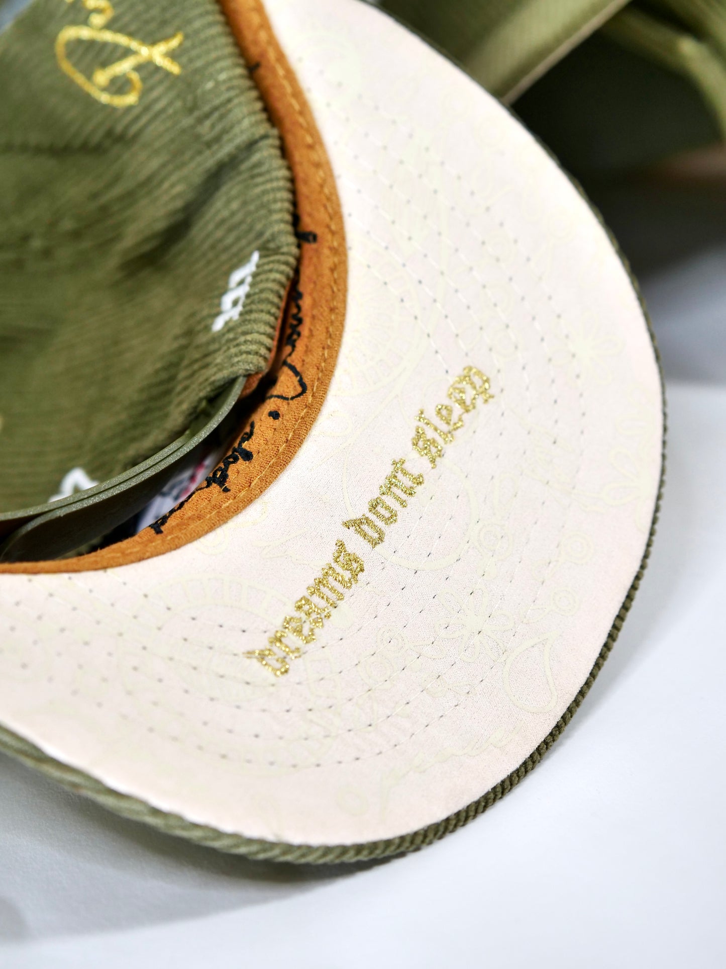DANIEL LUU OG OAKTOWN HOMEGROWN IN THE BAY CORDUROY OLIVE/CREAM