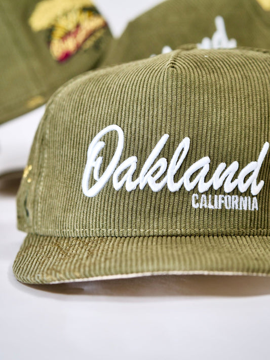 DANIEL LUU OG OAKTOWN HOMEGROWN IN THE BAY CORDUROY OLIVE/CREAM