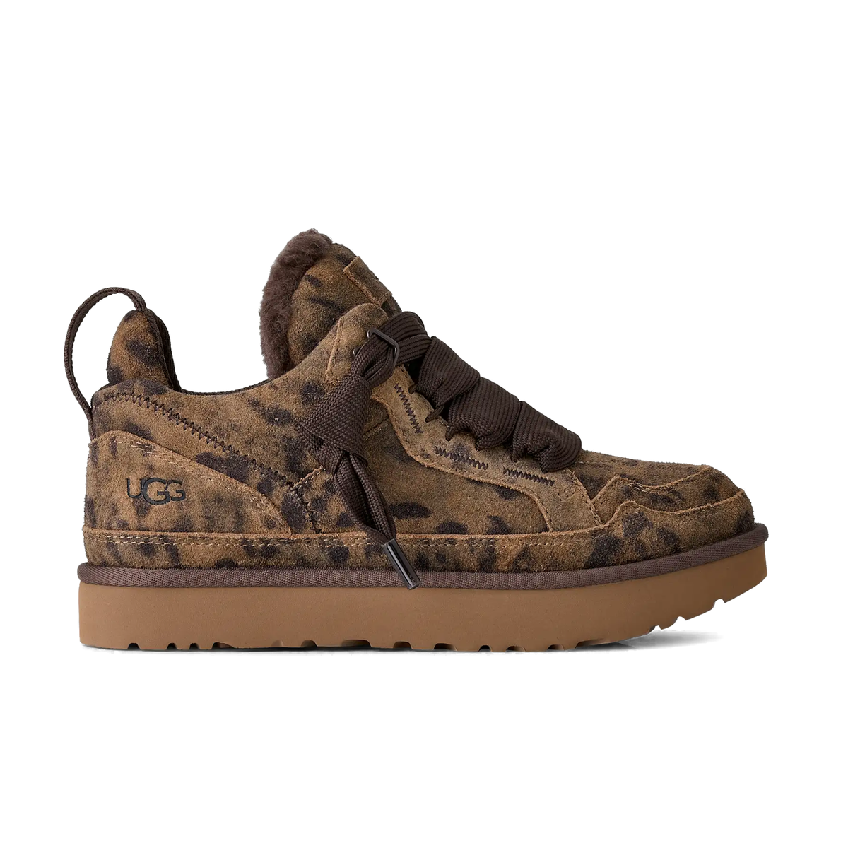 UGG WOMEN'S LOWMEL SPOTTED SNEAKER CHESTNUT