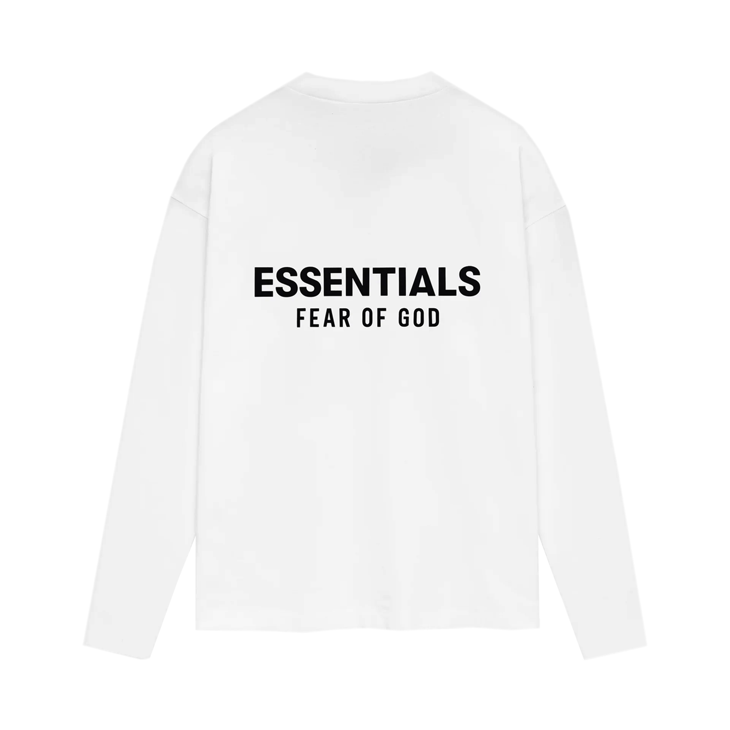 FEAR OF GOD ESSENTIALS CLASSIC FIT LONG SLEEVE BRIGHT WHITE