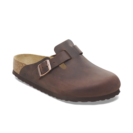 BIRKENSTOCK BOSTON SOFT FOOTBED OILED LEATHER HABANA (NARROW)