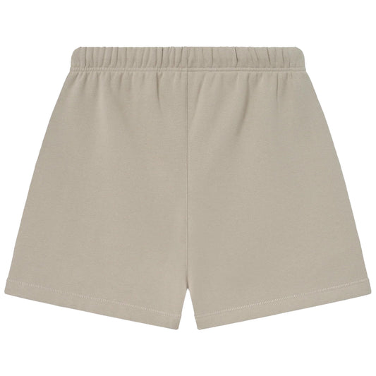 FEAR OF GOD ESSENTIALS SOCCER FLEECE SHORTS TIMBER