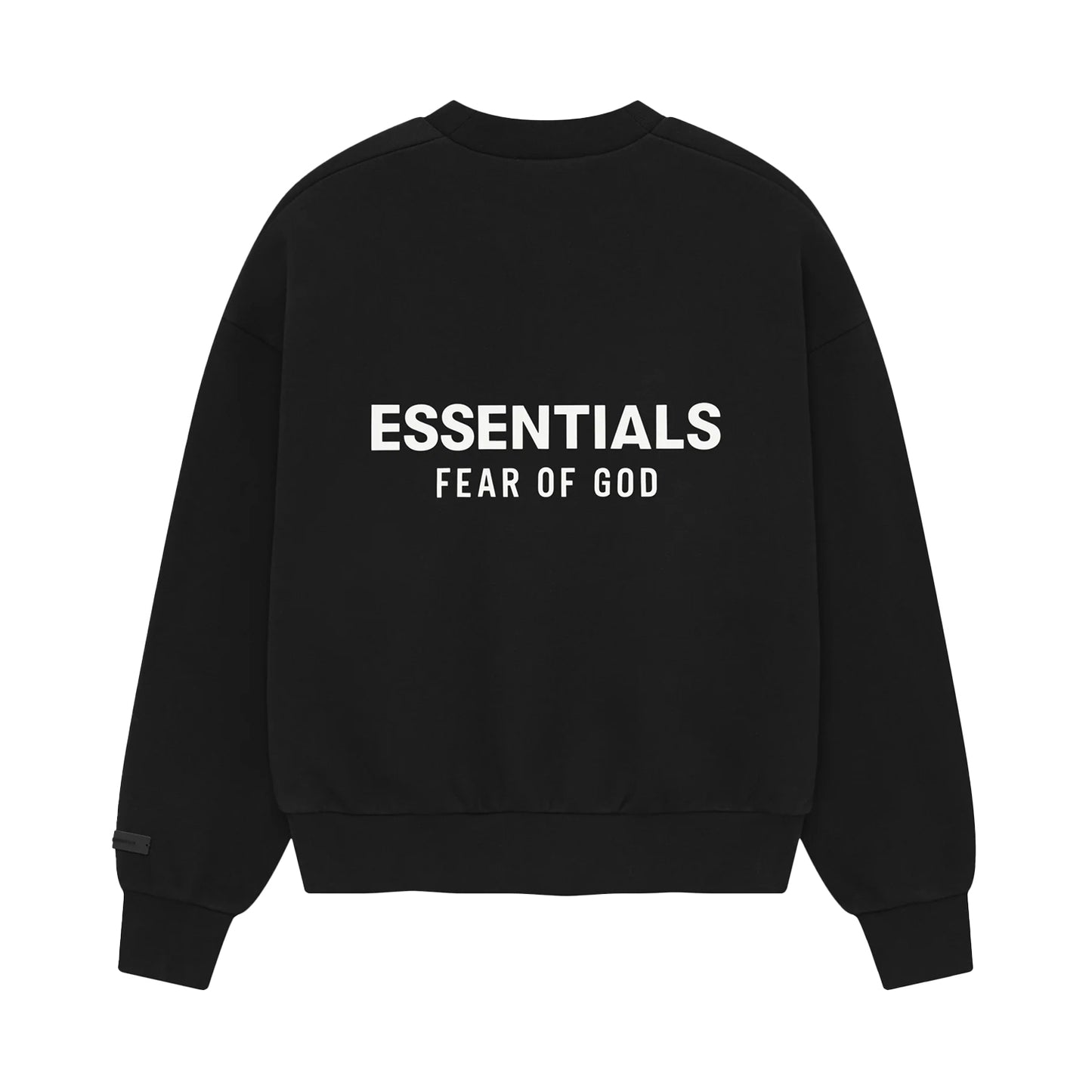 FEAR OF GOD ESSENTIALS CLASSIC CREWNECK SWEATSHIRT (JET BLACK)