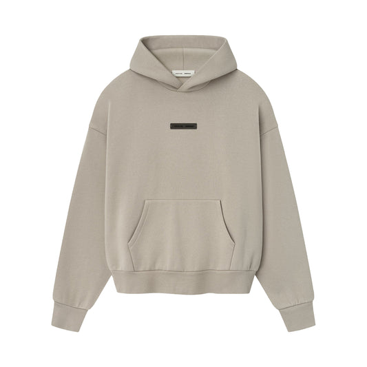 FEAR OF GOD ESSENTIALS CLASSIC FLEECE HOODIE TIMBER