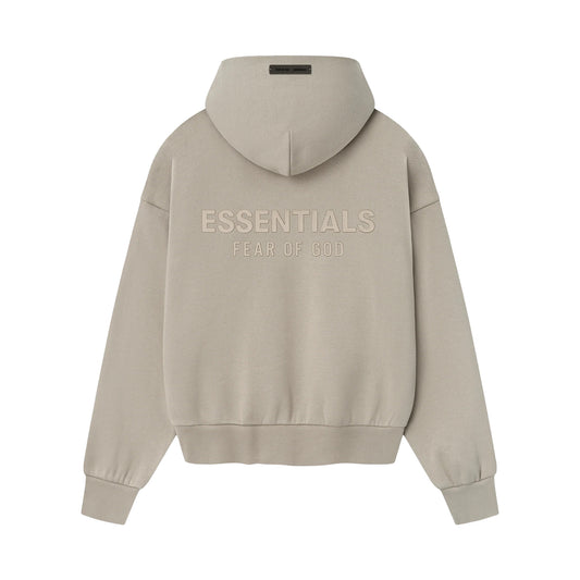 FEAR OF GOD ESSENTIALS CLASSIC FLEECE HOODIE TIMBER