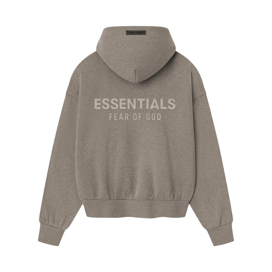 FEAR OF GOD ESSENTIALS CLASSIC FLEECE HOODIE HOMESTEAD HEATHER