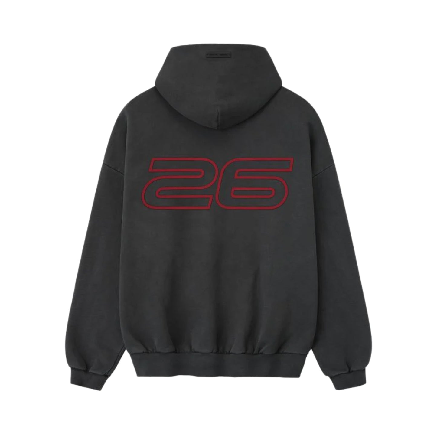 FEAR OF GOD ESSENTIALS HEAVY FLEECE 90S HOODIE IRON GREY