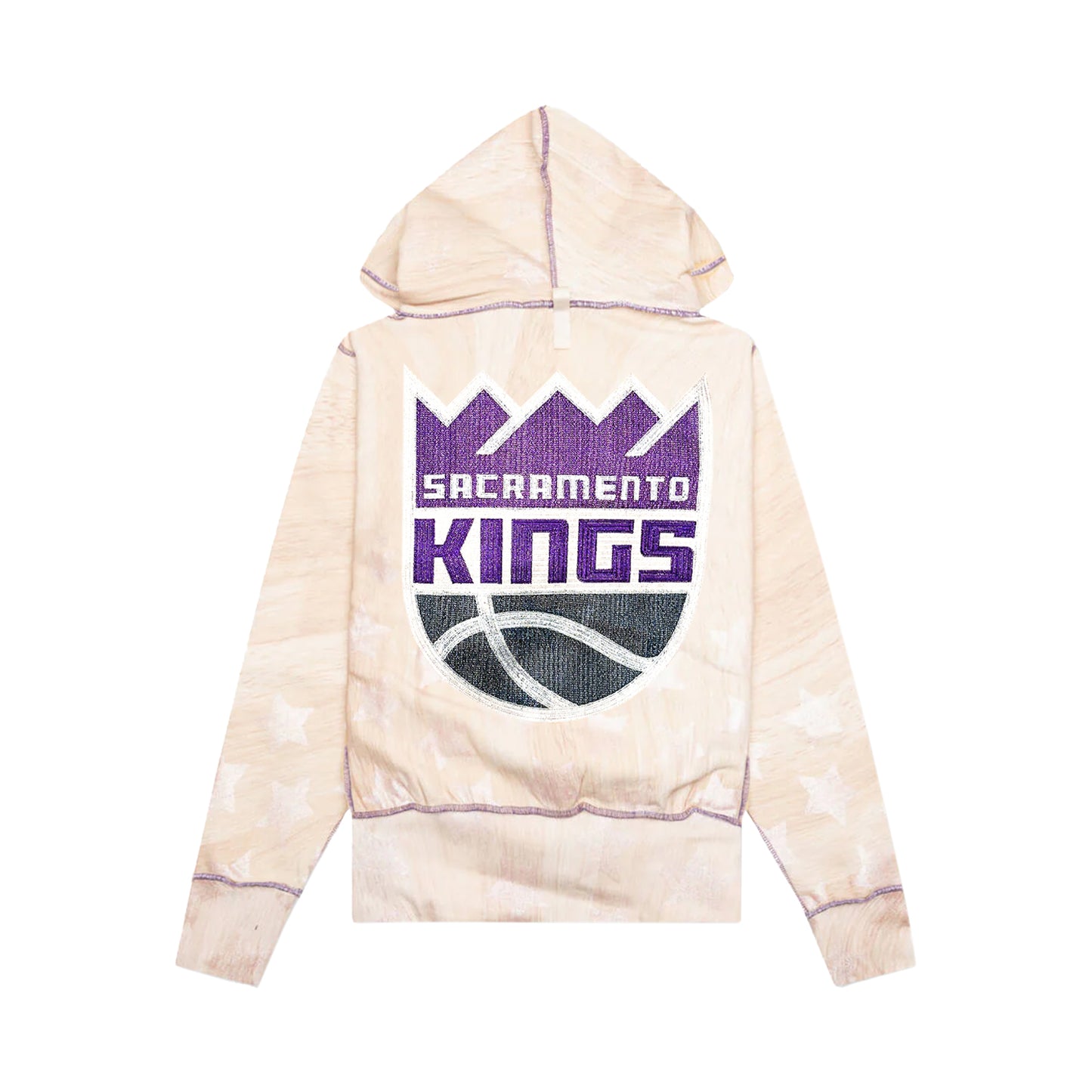 ADVISORY BOARD CRYSTALS X NBA SACRAMENTO KINGS HOODIE - WOOD PATTERN