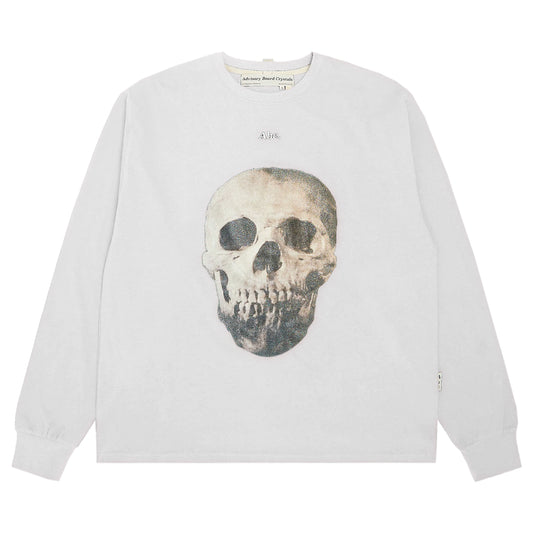 ADVISORY BOARDS CRYSTALS Abc. SKELETON LS T-SHIRT WHITE