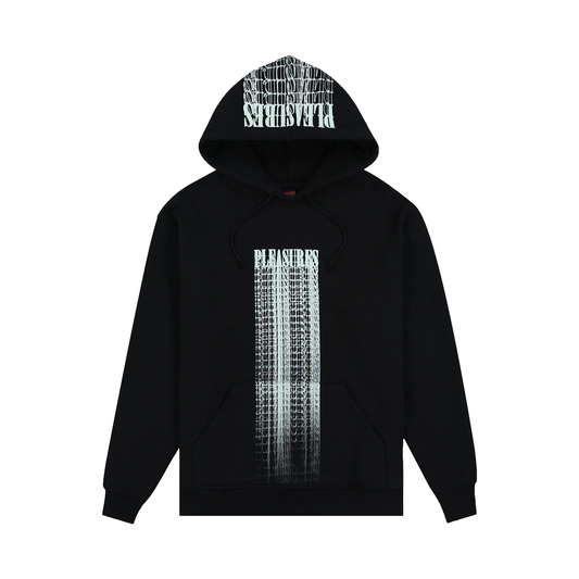 PLEASURES BLURRED HOODIE BLACK