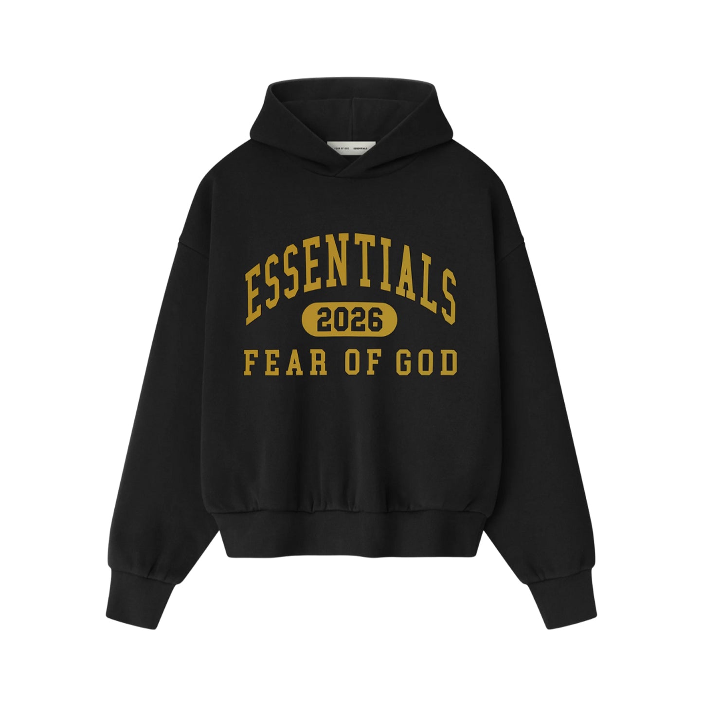 FEAR OF GOD CLASSIC FLEECE COLLEGIATE HOODIE VINTAGE BLACK
