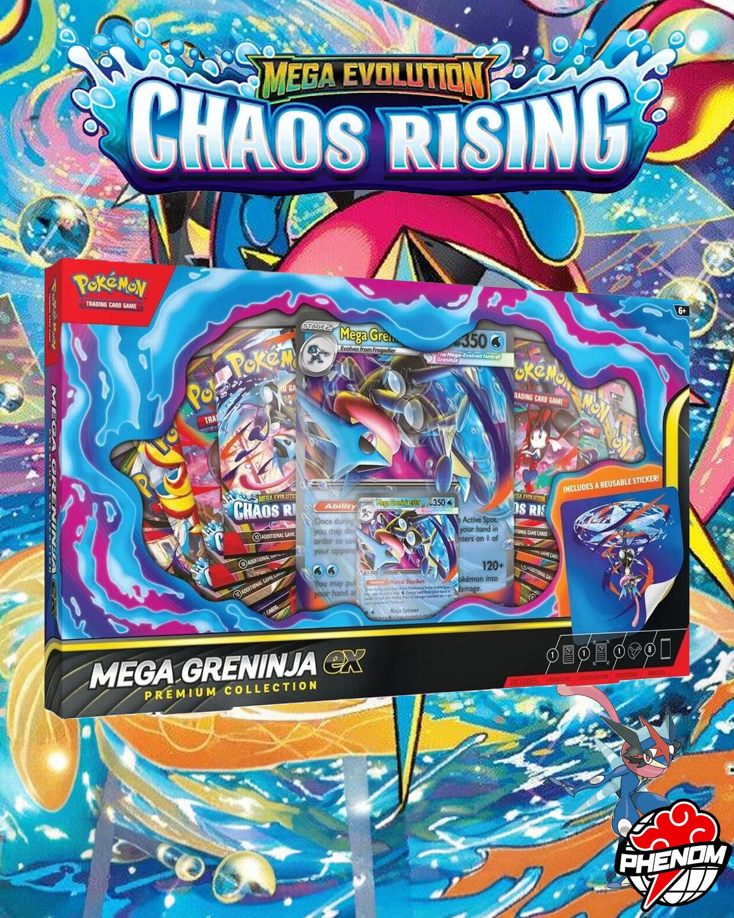 POKEMON TCG: MEGA GRENINJA EX PREMIUM COLLECTION