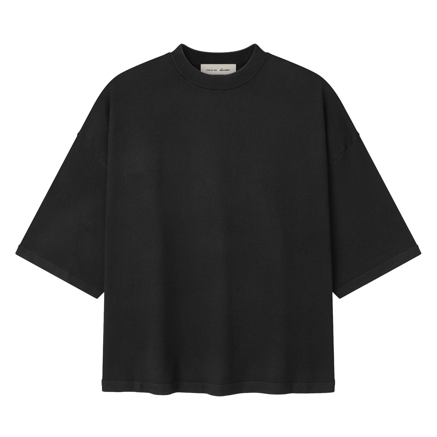FEAR OF GOD ESSENTIAL SOFT KNIT TEE VINTAGE BLACK