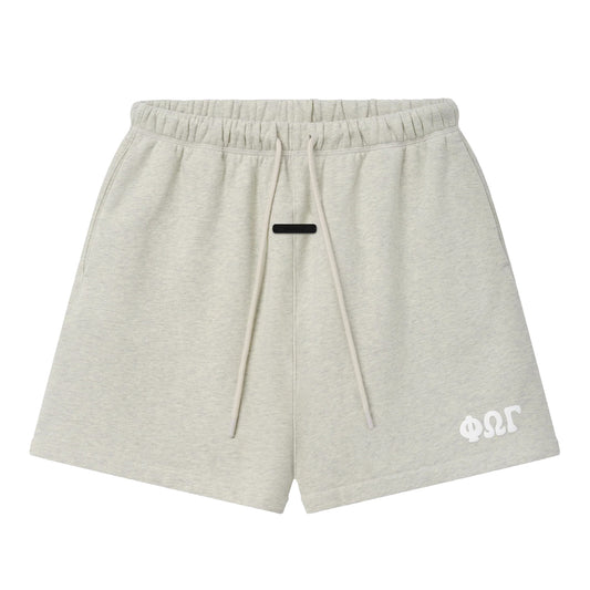 FEAR OF GOD ESSENTIAL CLASSIC SWEATSHORT WASHED VANILLA HEATHER