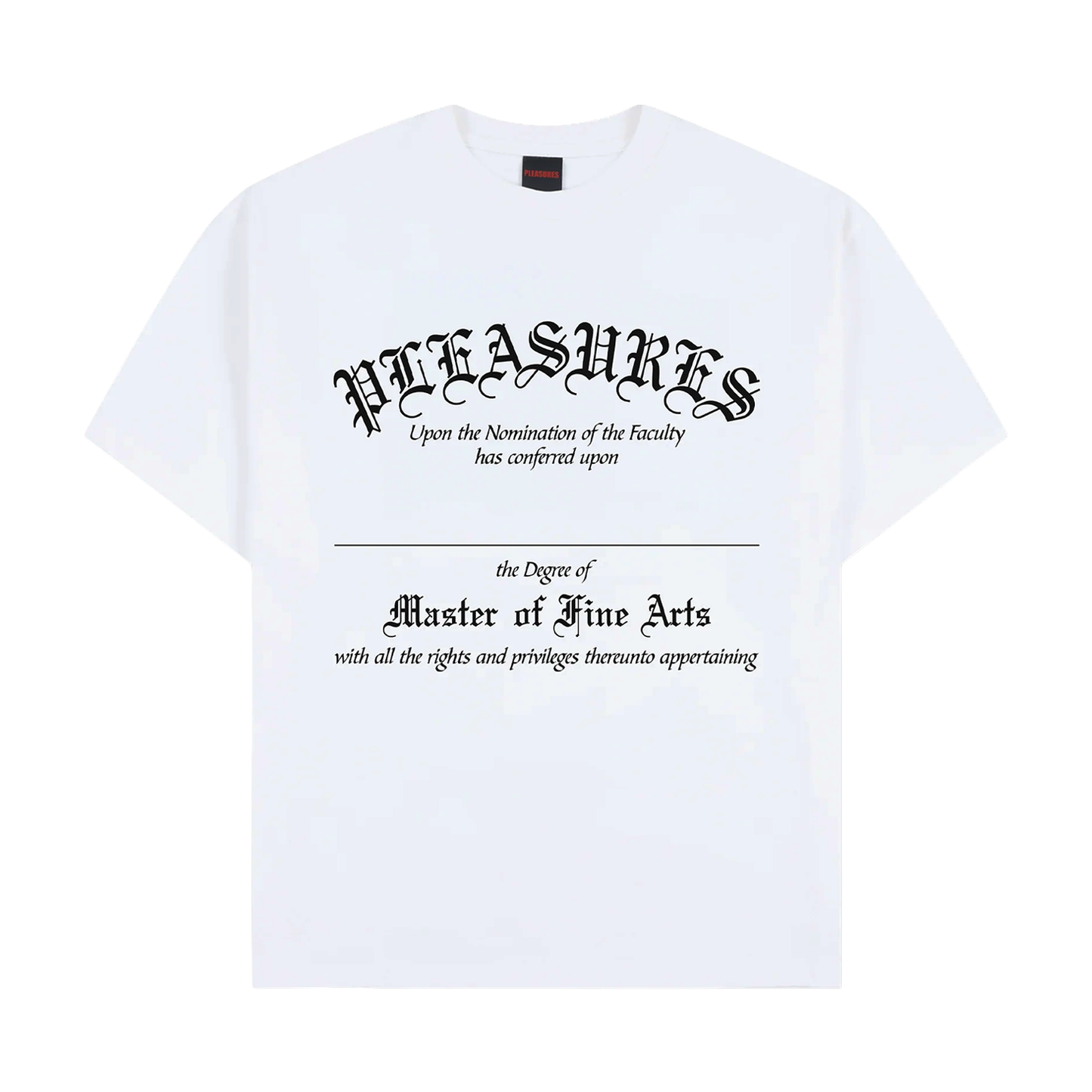 PLEASURES DEGREE T-SHIRT WHITE
