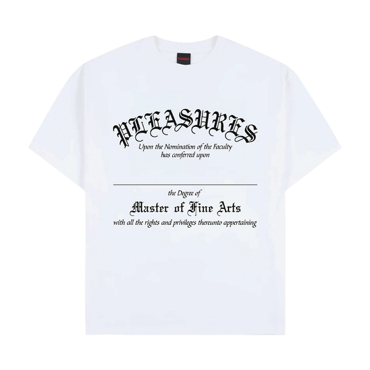 PLEASURES DEGREE T-SHIRT WHITE
