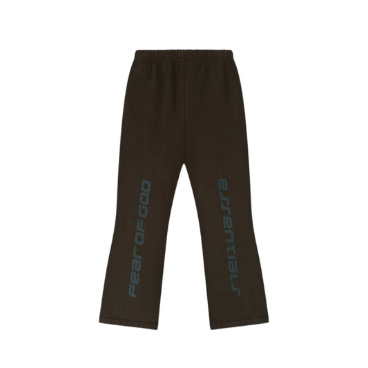 FEAR OF GOD ESSENTIALS HEAVY FLEECE FLARE SWEATPANTS BROWN