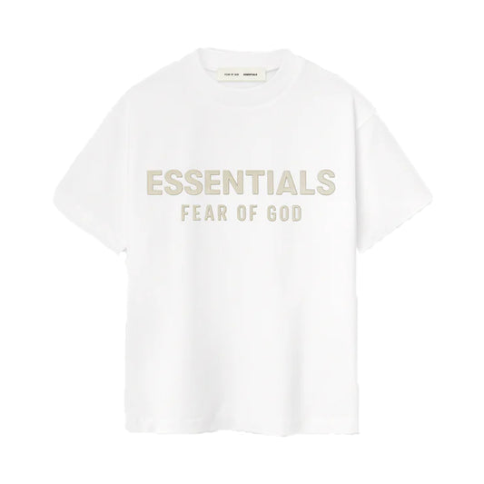 FEAR OF GOD ESSENTIALS KID'S CLASSIC CREWNECK TEE CLOUD WHITE