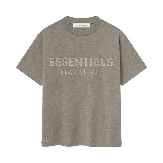 FEAR OF GOD ESSENTIALS KID'S CLASSIC CREWNECK TEE HOMESTEAD HEATHER
