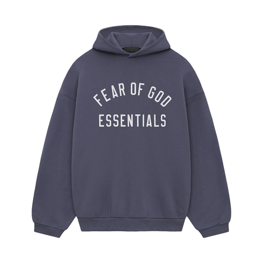 FEAR OF GOD ESSENTIALS FLEECE HOODIE (MARINE)