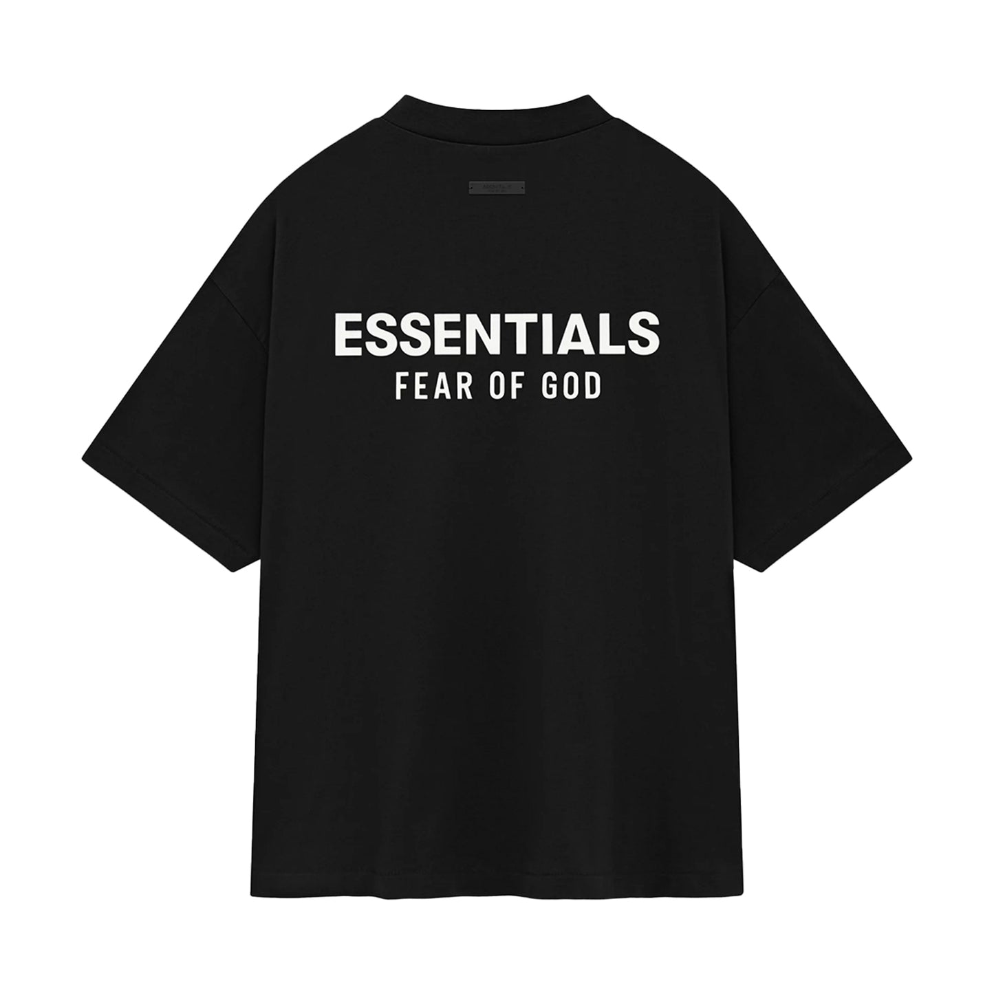 FEAR OF GOD ESSENTIALS JERSEY CREW NECK T-SHIRT (BLACK)