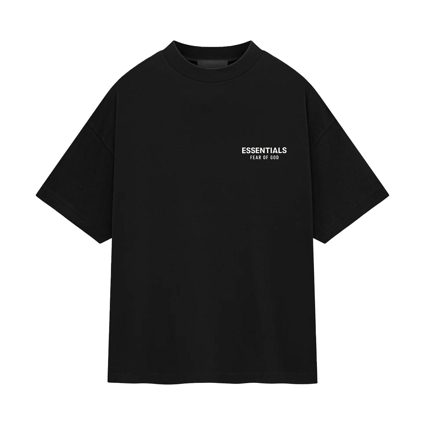 FEAR OF GOD ESSENTIALS JERSEY CREW NECK T-SHIRT (BLACK)