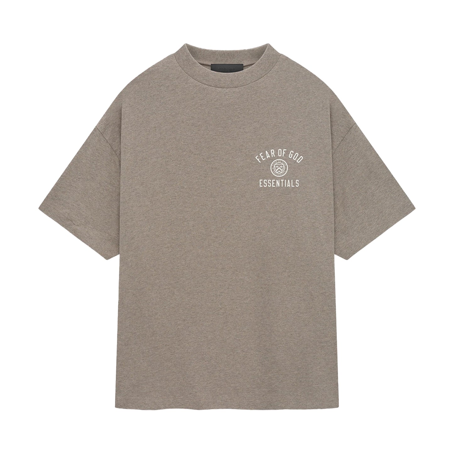 FEAR OF GOD ESSENTIALS JERSEY CREWNECK TEE (HEATHER GRAY)