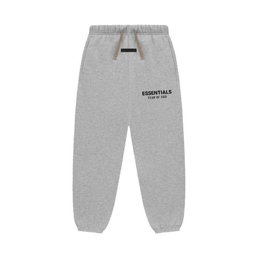 FEAR OF GOD ESSENTIALS KID'S FLEECE ESSENTIAL SWEATPANT (LIGHT HEATHER GRAY)