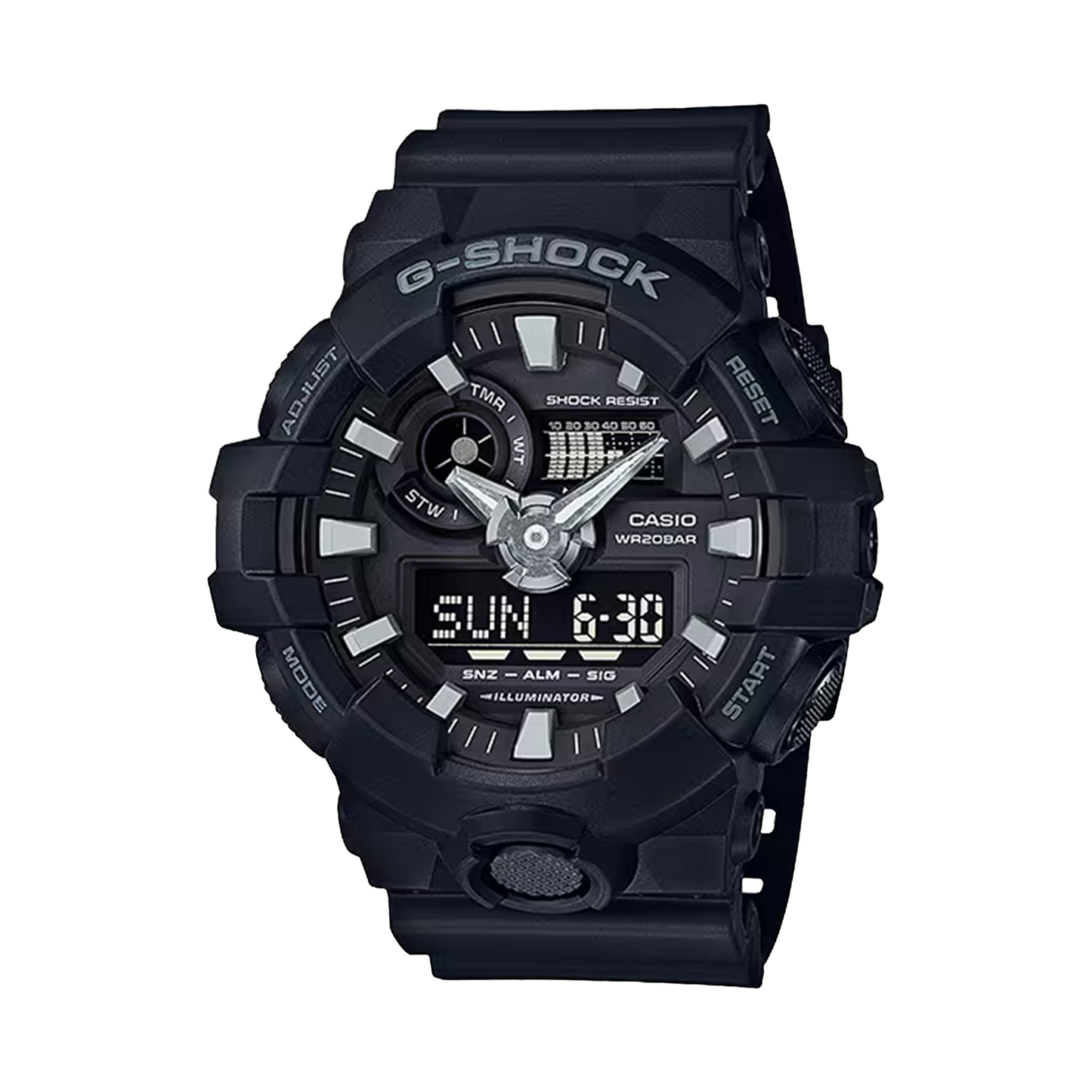 G-SHOCK BLACK ANALOG DIGITAL GA700-1B