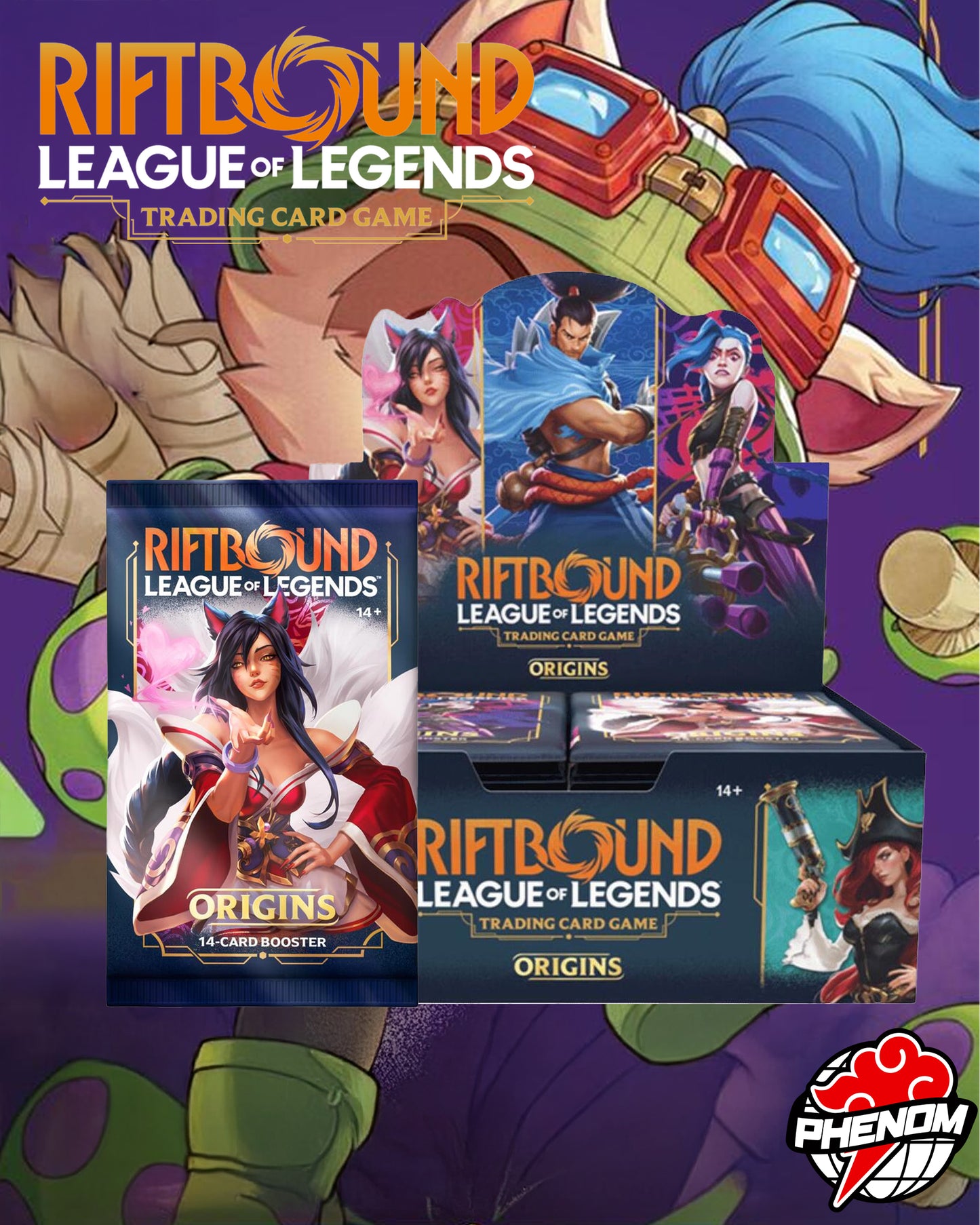 RIFTBOUND TCG: LEAGUE OF LEGENDS: SET 1 ORIGINS BOOSTER DISPLAY