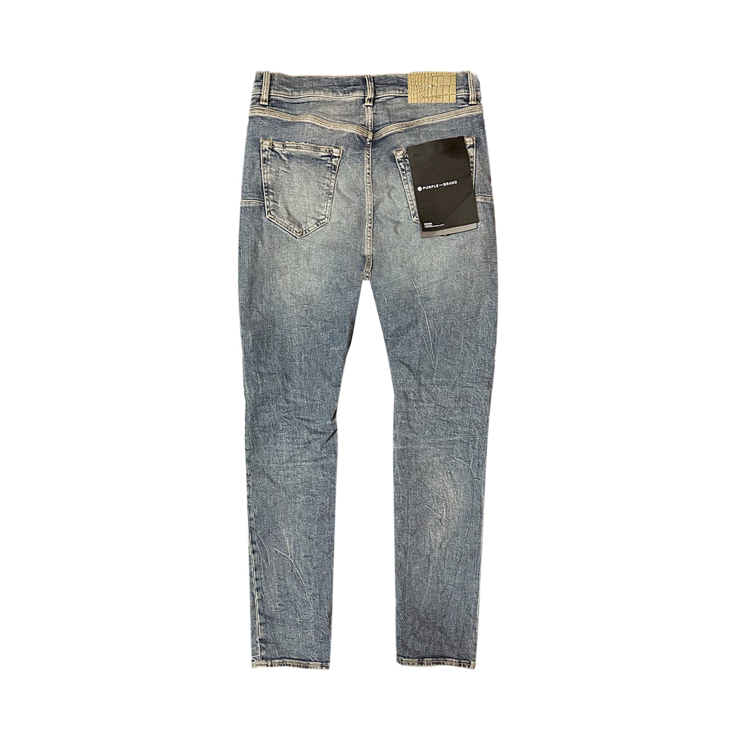 PURPLE BRAND THRASHED TINTED INDIGO