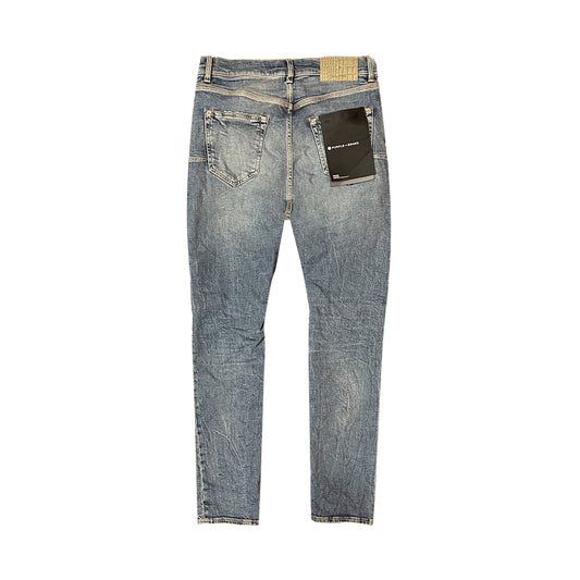 PURPLE BRAND THRASHED TINTED INDIGO