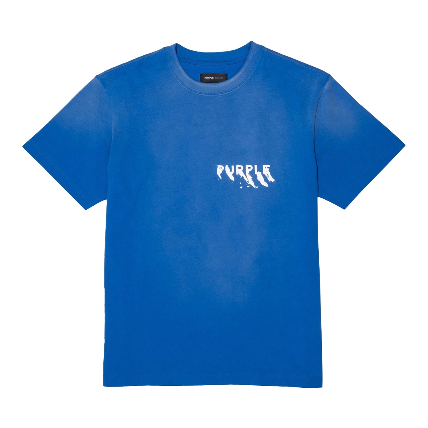 PURPLE P117 PAINTED WORDMARK T-SHIRT BLUE