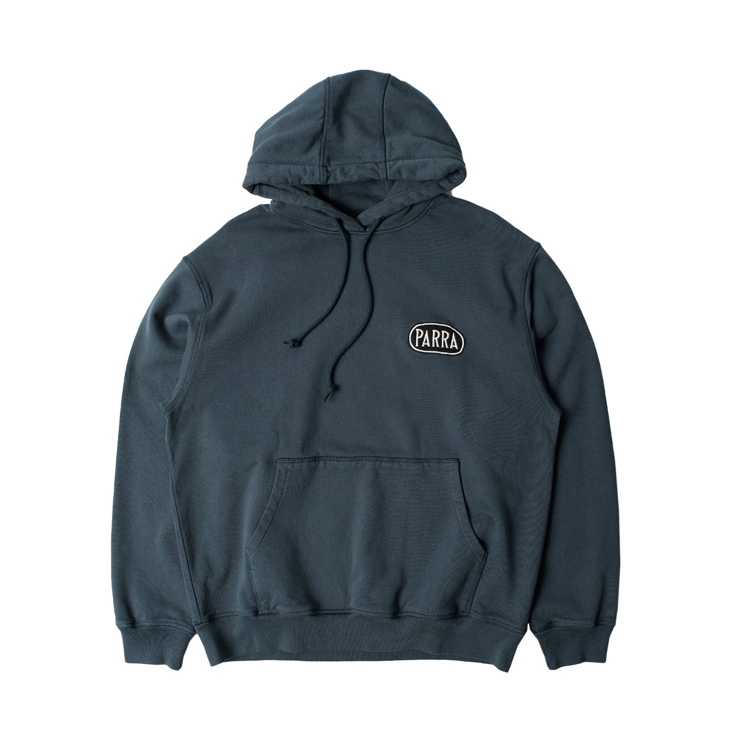 PARRA OVAL LOGO HOODED SWEATSHIRT WASHED BLUE