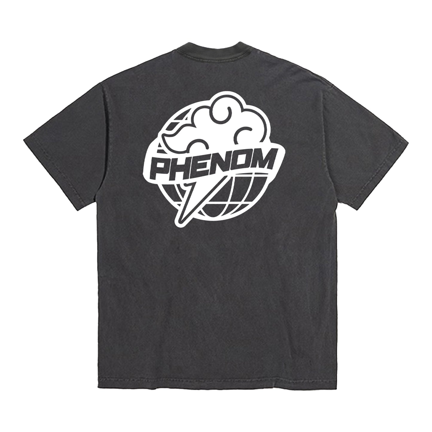 PHENOM GLOBE TEE CHARCOAL