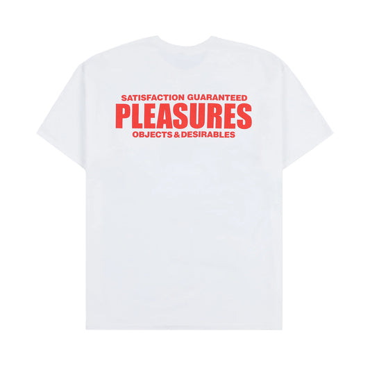 PLEASURES STAFF POCKET T-SHIRT WHITE