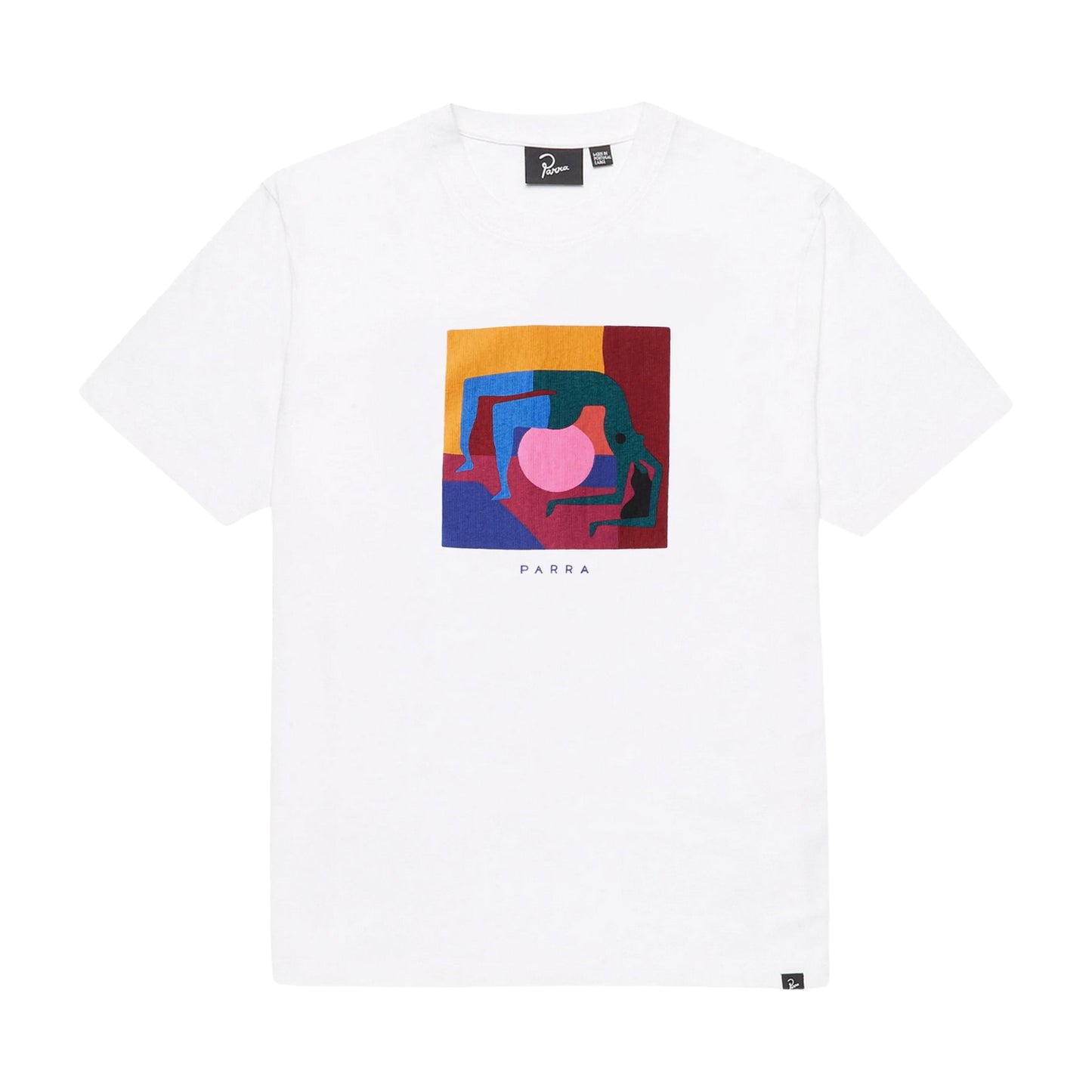 PARRA YOGA BALLED T-SHIRT WHITE