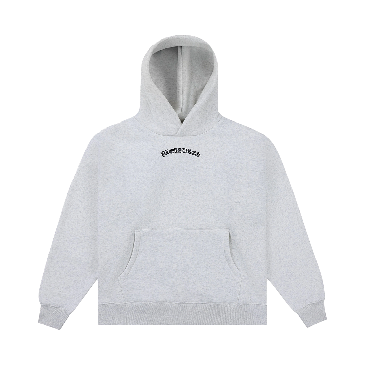 PLEASURES NEURAL HOODIE GREY MÉLANGE