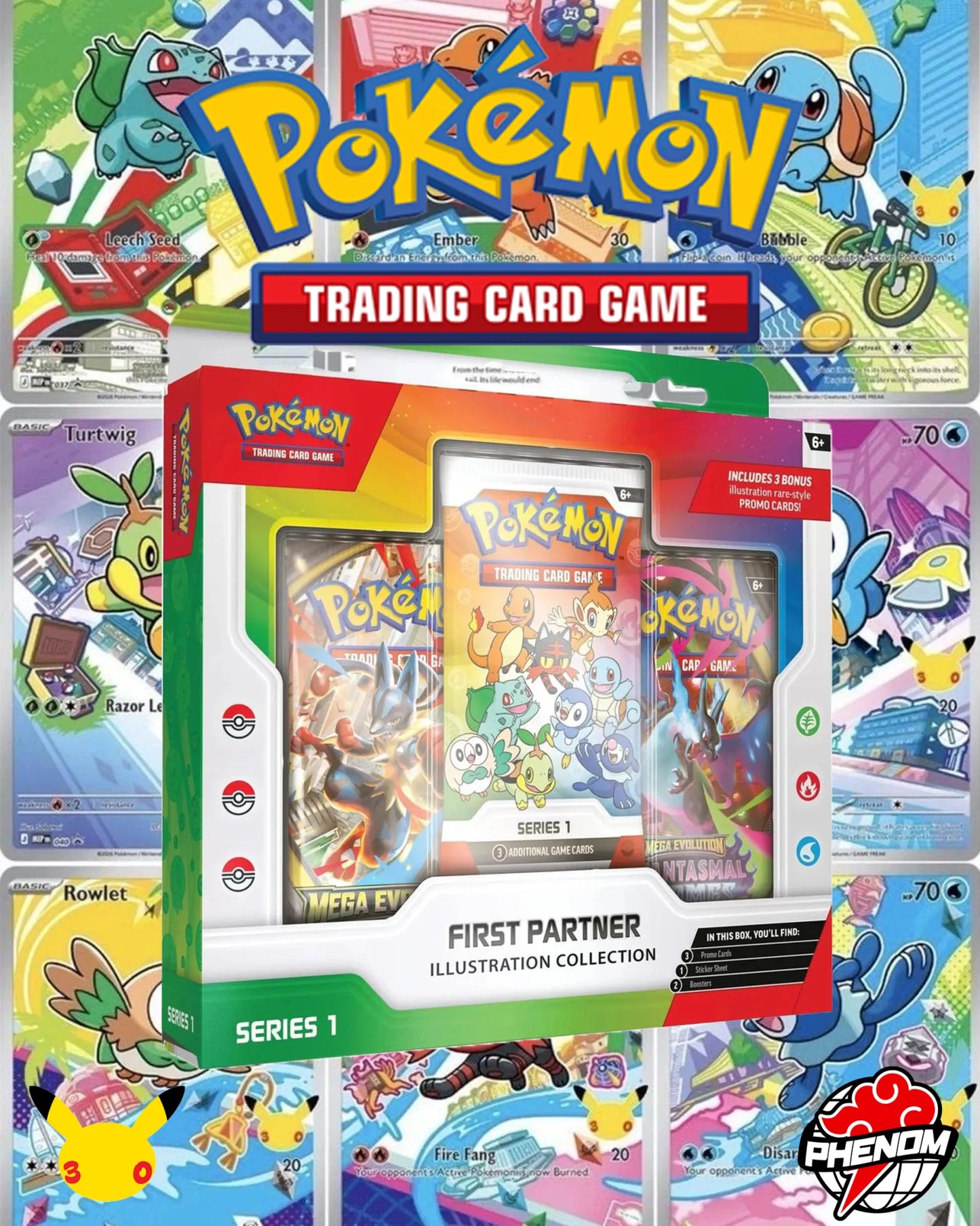 POKEMON TCG: FIRST PARTNER ILLUSTRATION COLLECTION (SERIES 1) - FIRST PARTNER COLLECTION 2026