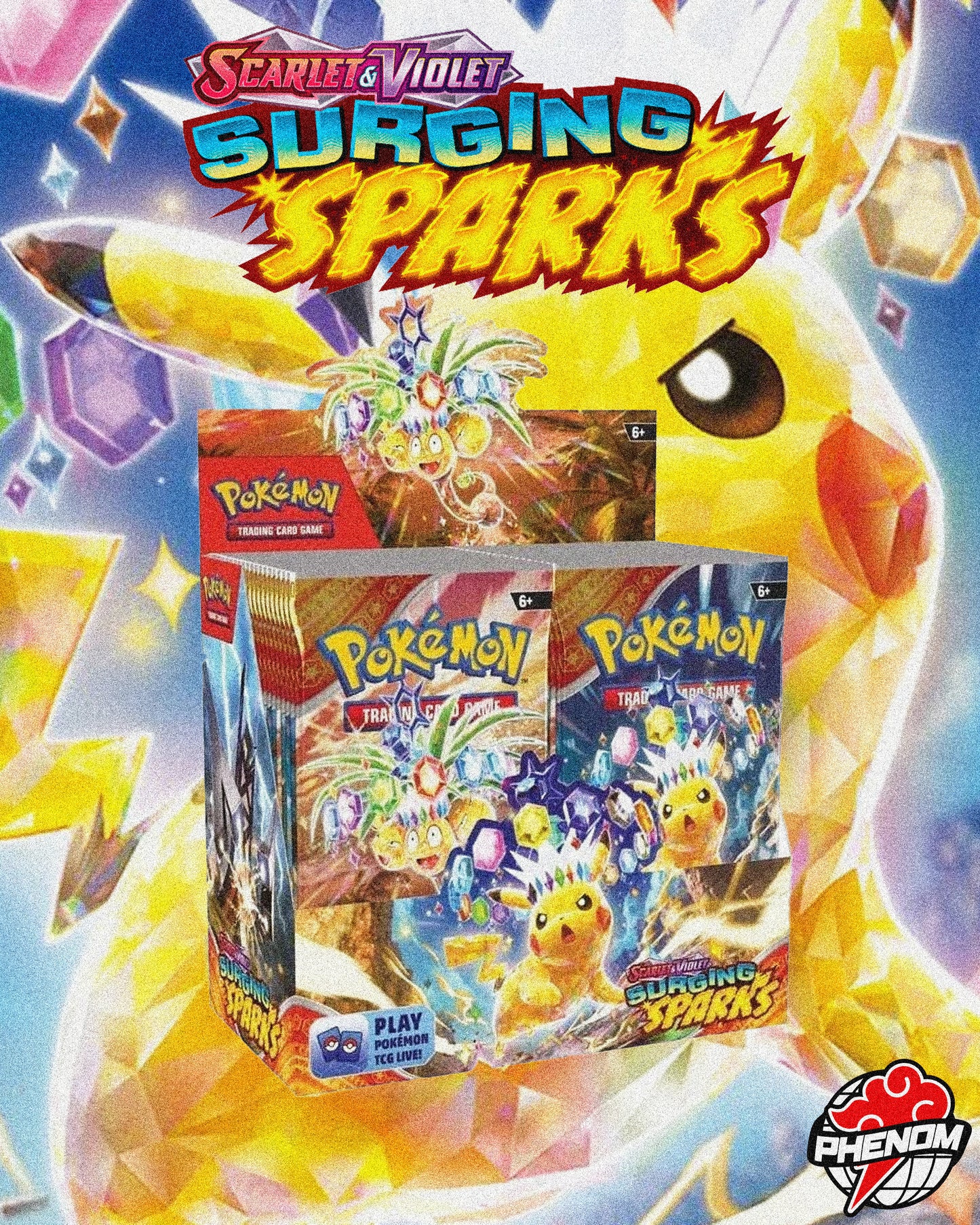 POKEMON TCG: SCARLET AND VIOLET (SV08: SURGING SPARKS BOOSTER DISPLAY (36CT))))