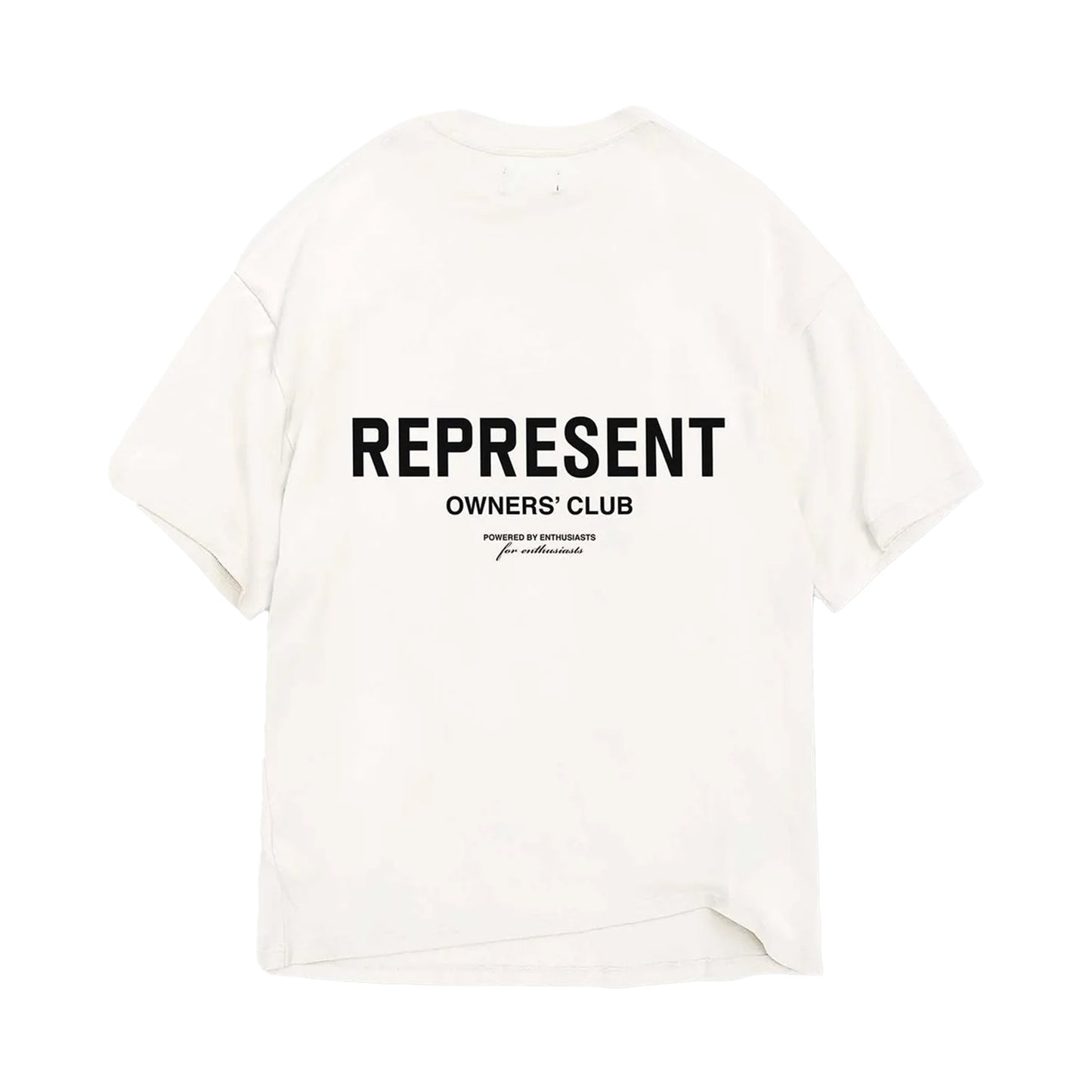 REPRESENT OWNER'S CLUB T-SHIRT ASH FLAT WHITE