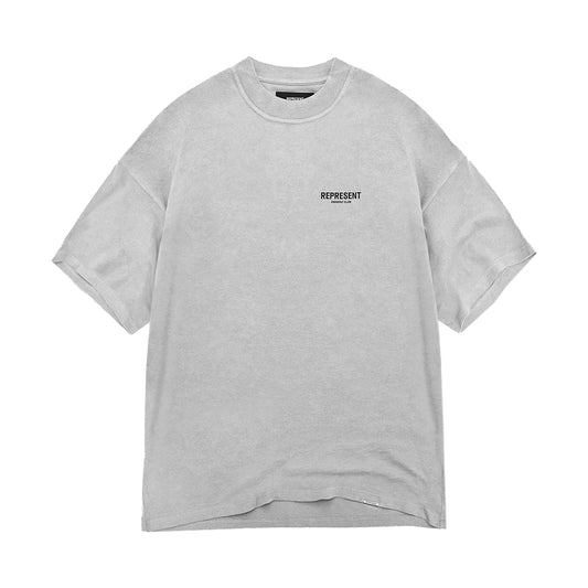 REPRESENT OWNER'S CLUB T-SHIRT ASH GREY/BLACK