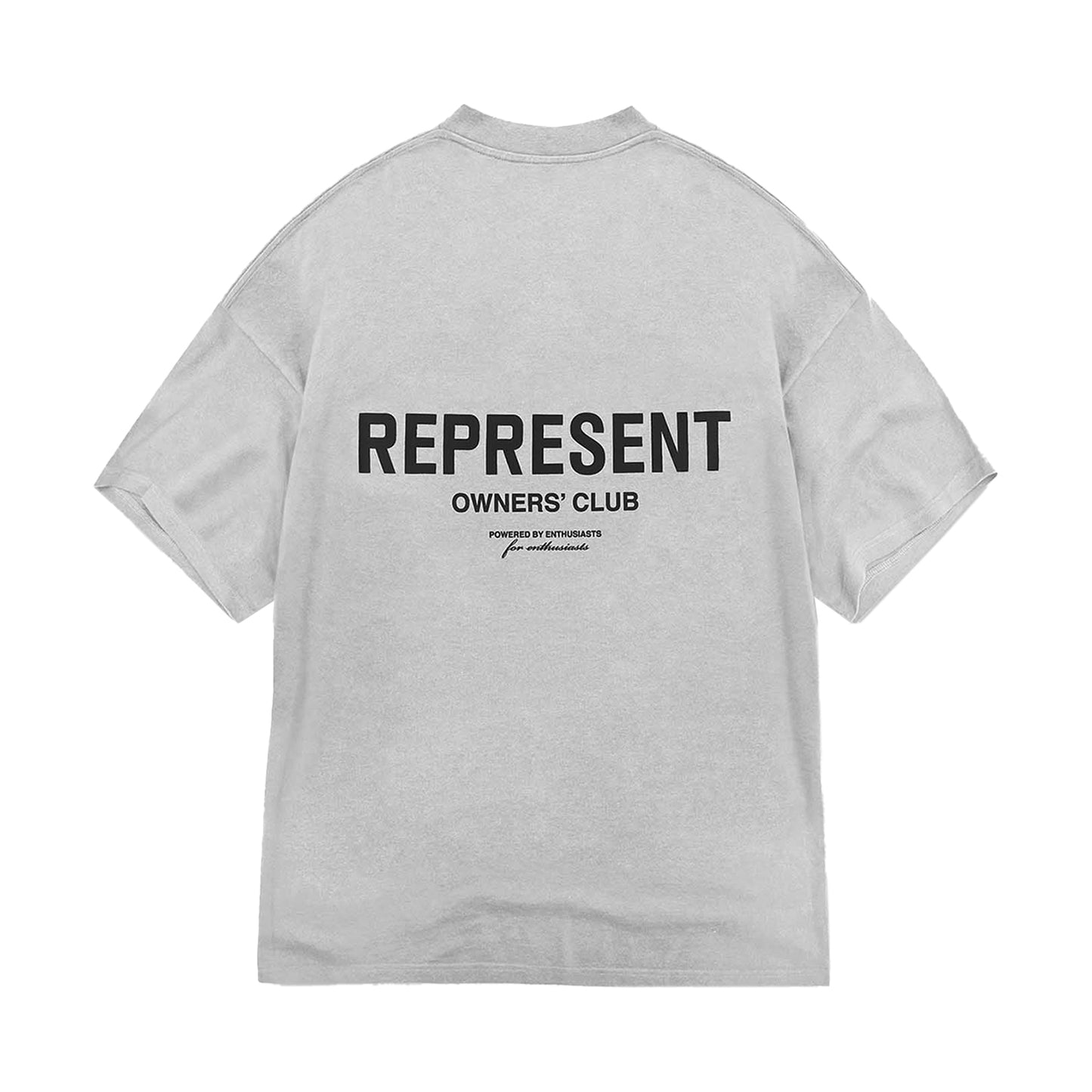 REPRESENT OWNER'S CLUB T-SHIRT ASH GREY/BLACK