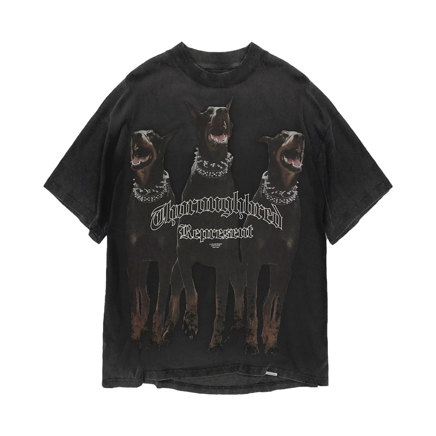 REPRESENT THOROUGHBRED T-SHIRT VINTAGE BLACK
