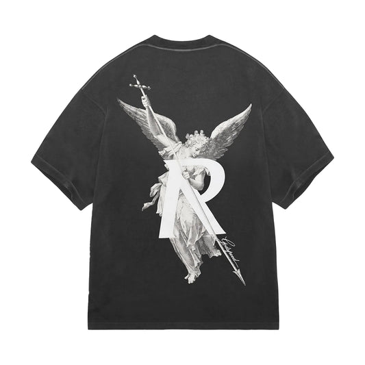REPRESENT ARCHANGEL T-SHIRT STAINED BLACK