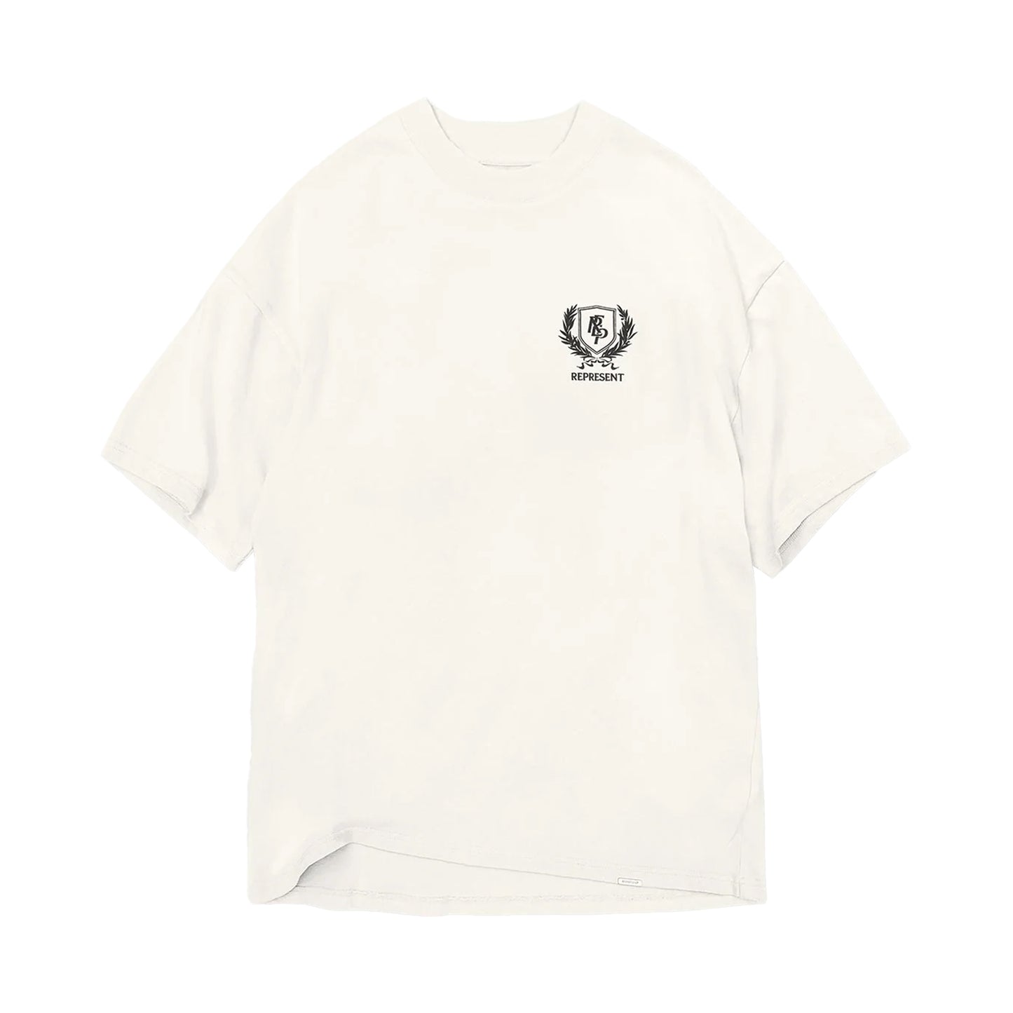 REPRESENT CREST T SHIRT FLAT WHITE