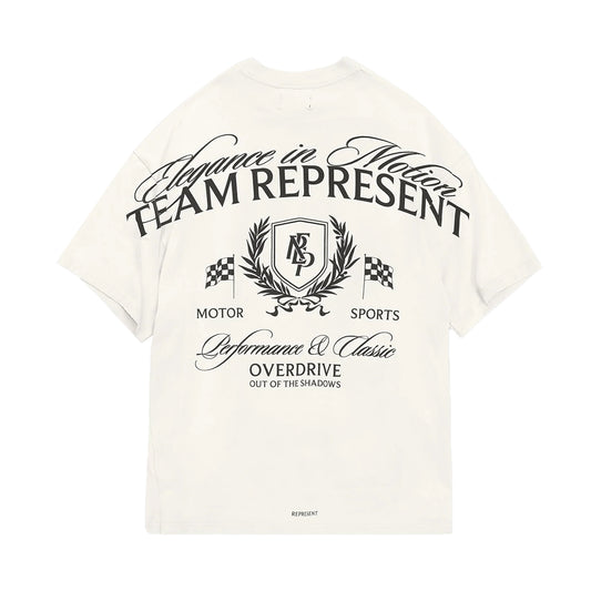 REPRESENT CREST T SHIRT FLAT WHITE