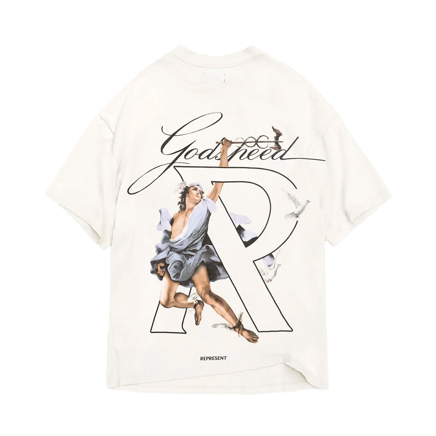 REPRESENT HERMES T-SHIRT FLAT WHITE