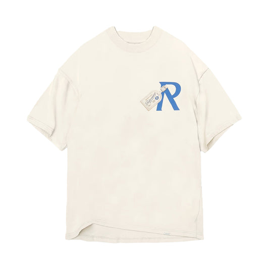 REPRESENT LUGGAGE TAG T-SHIRT ANTIQUE WHITE