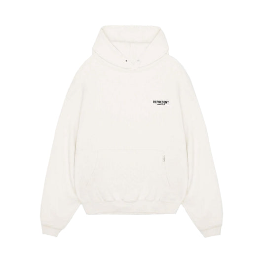 REPRESENT OWNER'S CLUB HOODIE FLAT WHITE